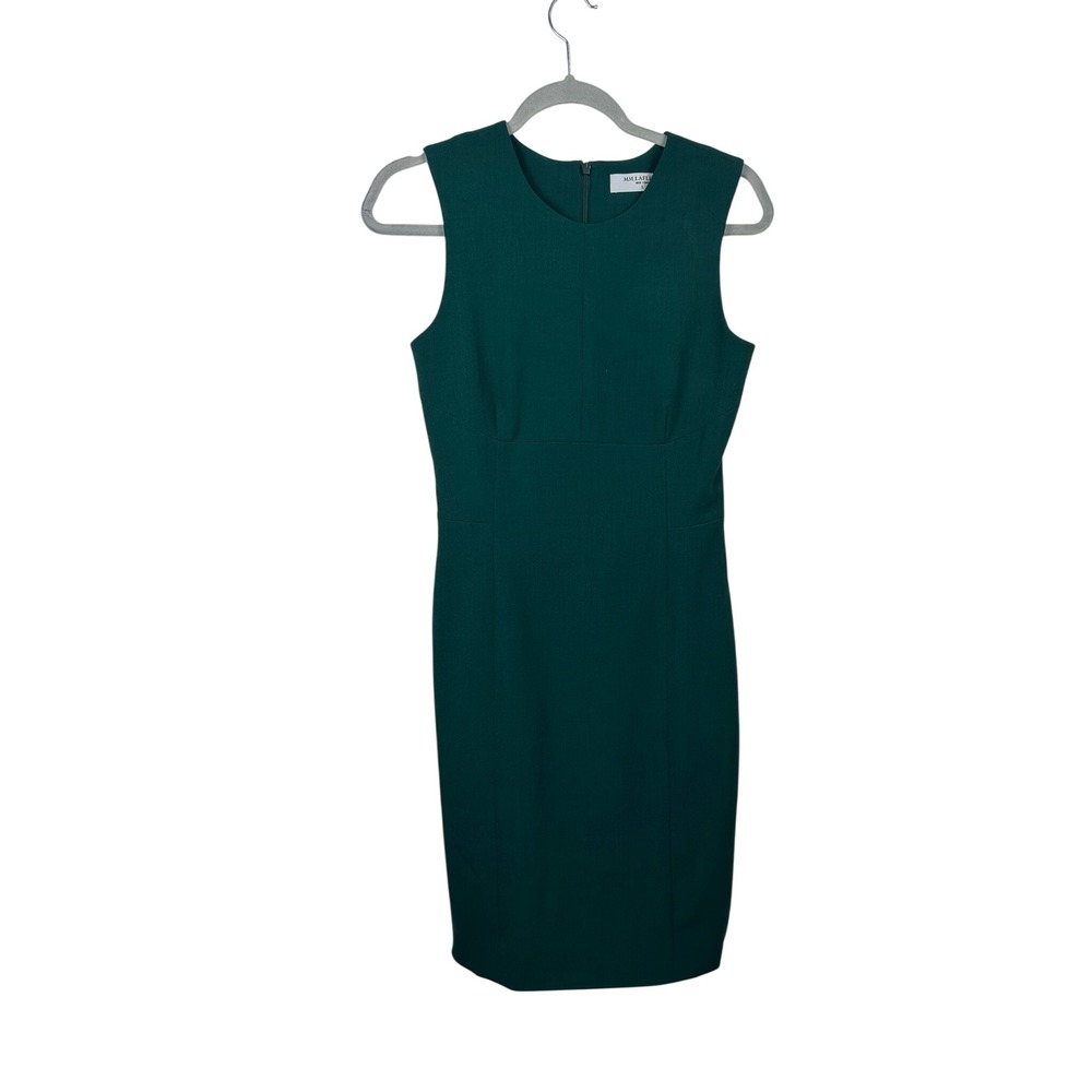 MM.LaFleur Etsuko Dress Women 4 Green Excellent Sleeveless Sheath Workwear